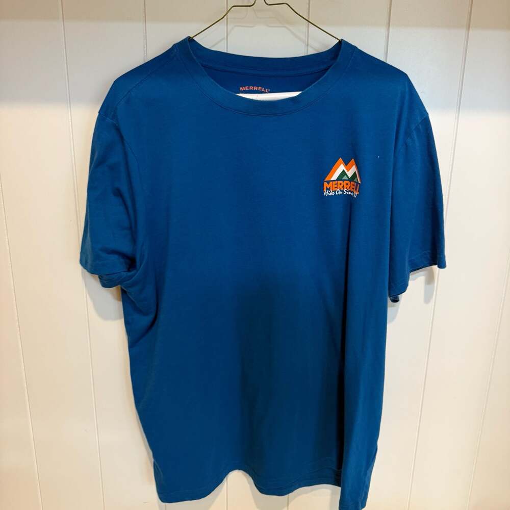 Merrell Hike On Since '81 Graphic Logo T-Shirt Blue